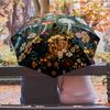 Mystischer Pilzgarten Thema Automatischer Regenschirm Kompakt 8-Rippen-Design Stabile Konstruktion Langlebiger Schirm Stilvolles Accessoire
