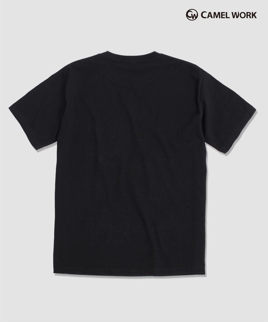 CAMEL WORK Authentic Logo Short Sleeve T-Shirt (Black)