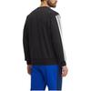 Adidas Logo Striped Crew Neck Long Sleeve Sweatshirt Men sweatshirt Black JE6304