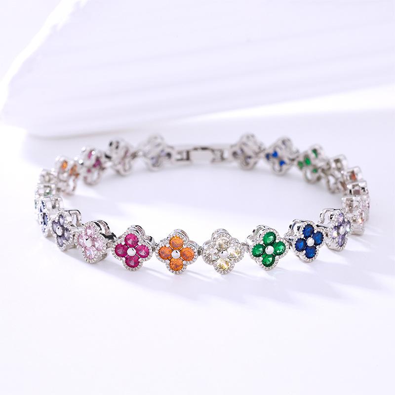 2026 Zircon Bracelet Gemstone Bracelet Fashionable and versatile gemstone bracelet