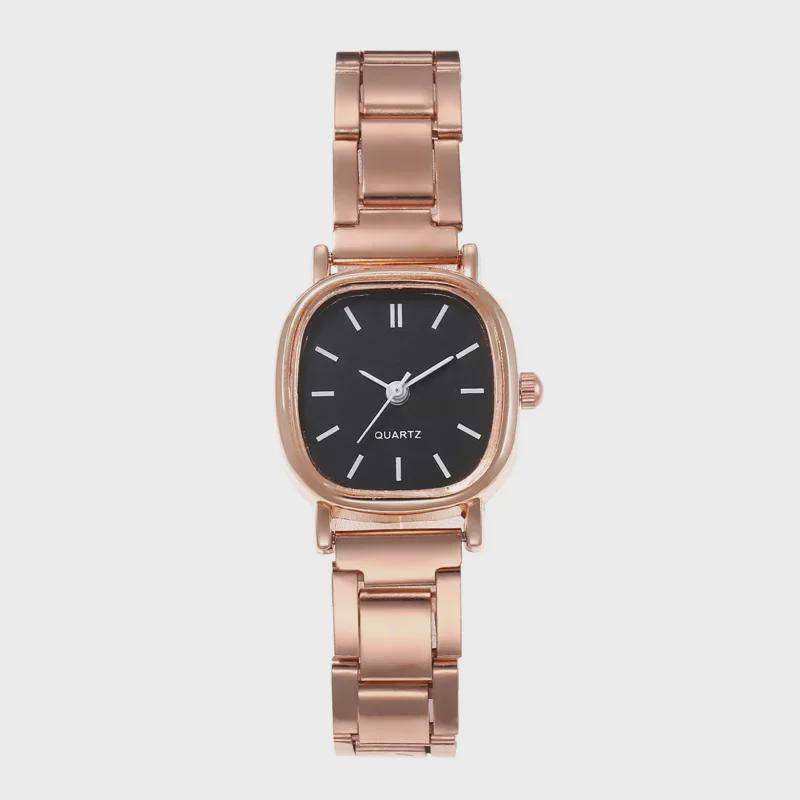 Retro Square Women's Exam Watch - Simple & Stylish Stainless Steel Quartz Watch
