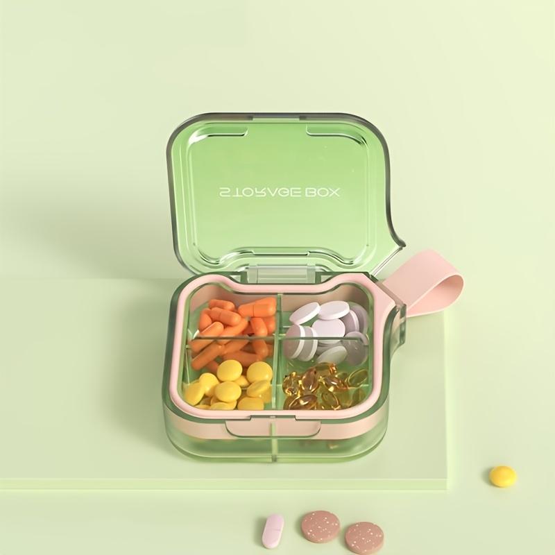 

7 Compartment Sealed Pill Organizer, Moisture-Proof Weekly Pill Box, Portable Travel Medication Case, Durable Polycarbonate.