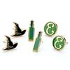 Wicked Hat, Potion and E Logo Stud Earring Set