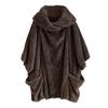 Ladies Double-sided Plush Large Lapel  Sleeve Cardigan Jacket