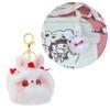 Cute Rabbit Charm Keychains Couple Keyholder Cartoon Mini Plush Animal Keyring