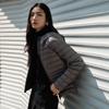 Hooded down jacket women's casual warm duck down ribs jacket medium and long Japanese and Korean casual
