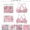 European and American Style Bra Set Plus Size Bra Thin Sexy Backless Lace Push-up Underwear