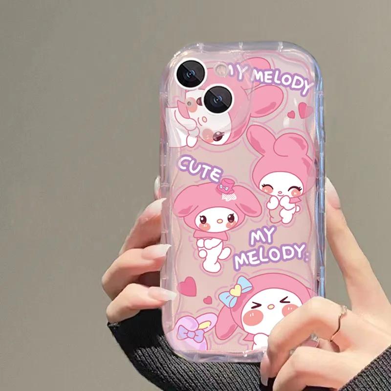 Kawaii Kuromi Melody Phone Case For Samsung Galaxy S26 Ultra S25 FE S24 S23 S22 Ultra Plus FE A57 A56 A17 A54 5G Korean Casing