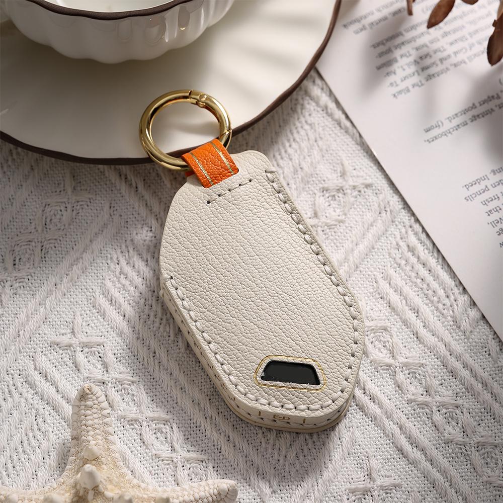 Leather Car Key Protective Cover Case for Kia EV9 Seltos Picanto Sorento MQ4 Carnival KA4 Morning K5 Carens 2024 2025 Keychian