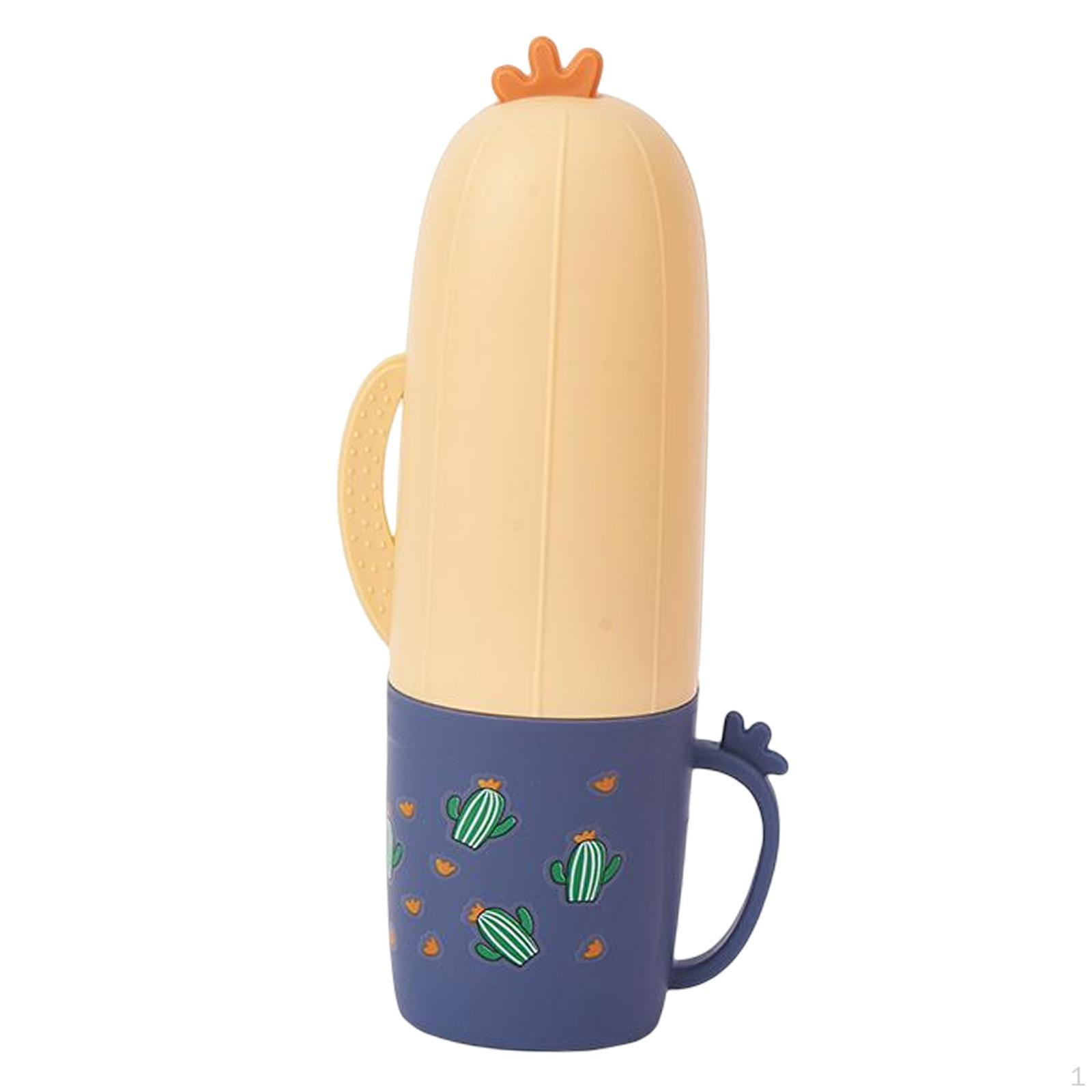 

Многофункциональный дорожный чехол для зубной щетки, портативный ящик для хранения полотенец, чашка для мытья, мультяшная зубная паста синий