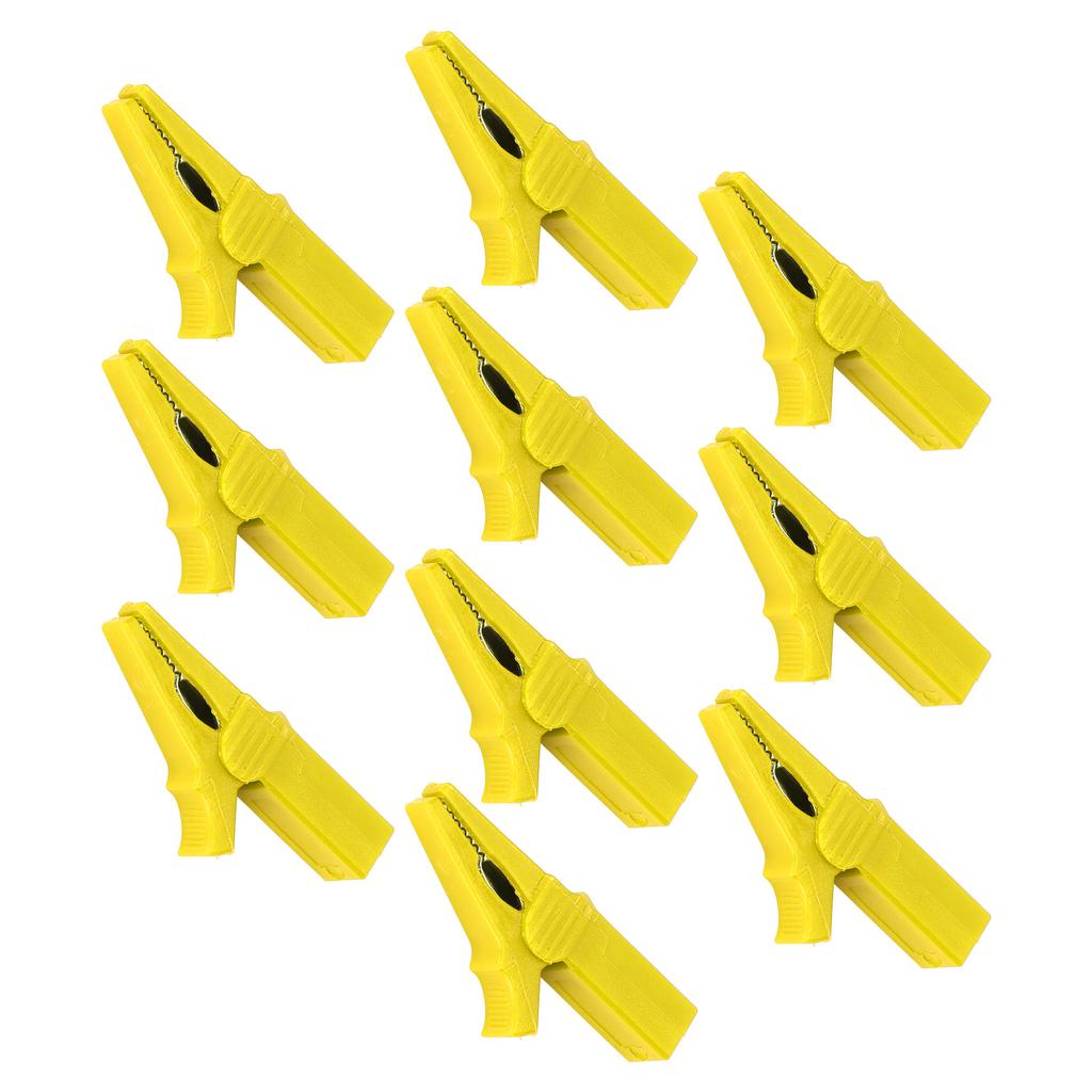 10PCS Battery Safety Clamp 4mm Banana Jack Rear Brass Nickel Plated Full Protection for Ships RVs