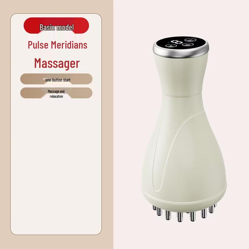 

Cross-border Electric Gua Sha Massager with Constant Heat, Red Light, Meridian Comb, and Cupping Features білий