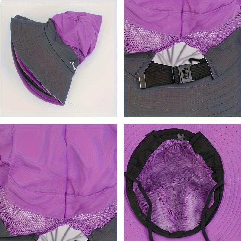Cappello da Sole Estivo Unisex a Tesa Larga con Rete Traspirante, Tessuto Leggero Protezione Completa per Viso e Collo per Pesca Escursionismo Campeggio Spiaggia Uso Esterno