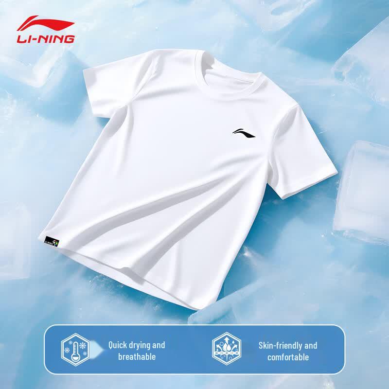 Li-Ning Men s Quick-Dry Round Neck Sports T-Shirt M