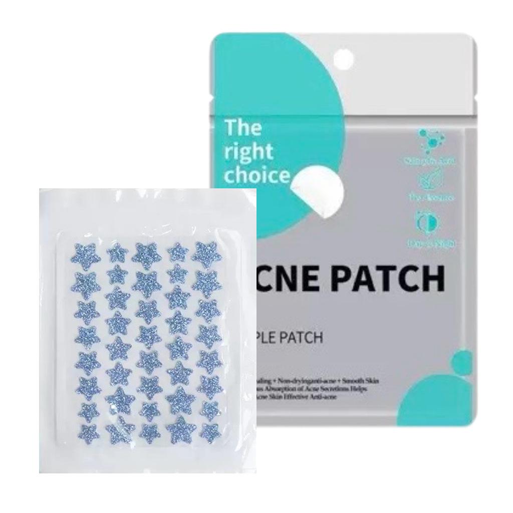 Official Star Acne Patches - 40 Clear, Invisible Hydrocolloid Patches for Pimple Absorption