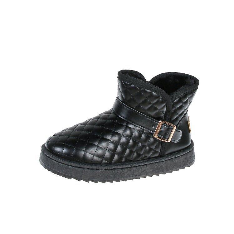 

Женские зимние теплые ботинки с мехом, мягкой подошвой, большим размером, стремешком на одну ногу, нескользящие, спортивные хлопковые ботинки до щиколотки с подкладкой 42 чёрный