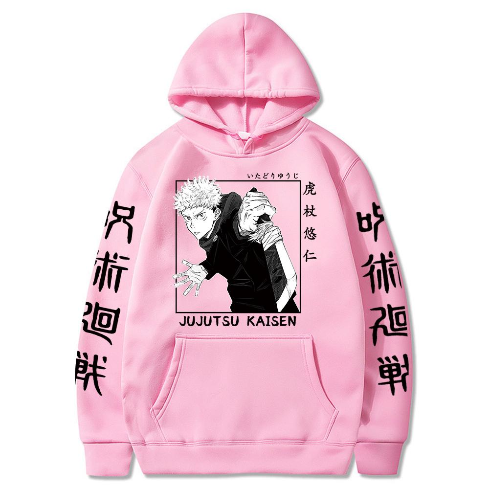 Japan Anime Hoodies Jujutsu Kaisen Graphic Vintage Oversized Hooded Hip Hop Long Sleeves Hoodie Men Women Clothes