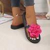 Fashion 2025 Brand Ladies Shoes Pinch Toe Women's Slippers Fashion Floral Daily Summer New Plus Size Light Best Seller Flat Slippers