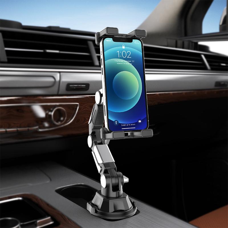 Upgraded Holder Phone Mount Adjustable Long Arm Car Phone Mount for Cup Holder, Universal 360° Swivel Tablet & Smartphone Holder