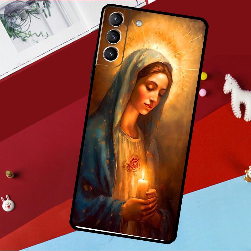 Virgin De Guadalupe Virgen Mary Funda For Samsung Galaxy S26 S25 S24 S21 S22 S20 Ultra S9 S10 Plus S23 FE S25 FE Phone Case