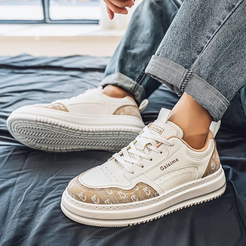Men's Fashion Casual Low Top Skateboarding Shoes Boys Comfortable Sneakers Male Students Trending Soft Sole Classic Breathable Gym Non-slip