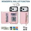 Crossbody Zipper RFID Wallet Card Slot Phone Case for IPhone 17 Pro Max 17 Air 16E 16 15 14 Plus 13 12 11 XR XS Leather Cover