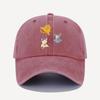 The Cute Style Of The Three Cat Printed Baseball Cap Is Suitable For Daily Leisure Loose, Comfortable And Adjustable