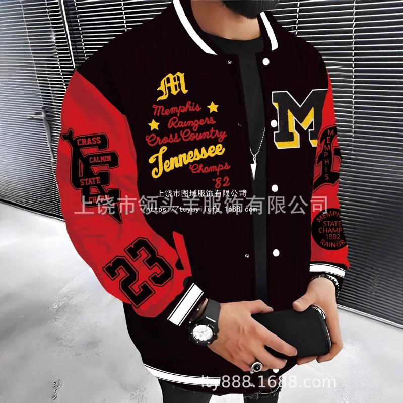 Mens Casual Hoodless Jacket Loose Fit Streetwear Style Outerwear Teens Adults