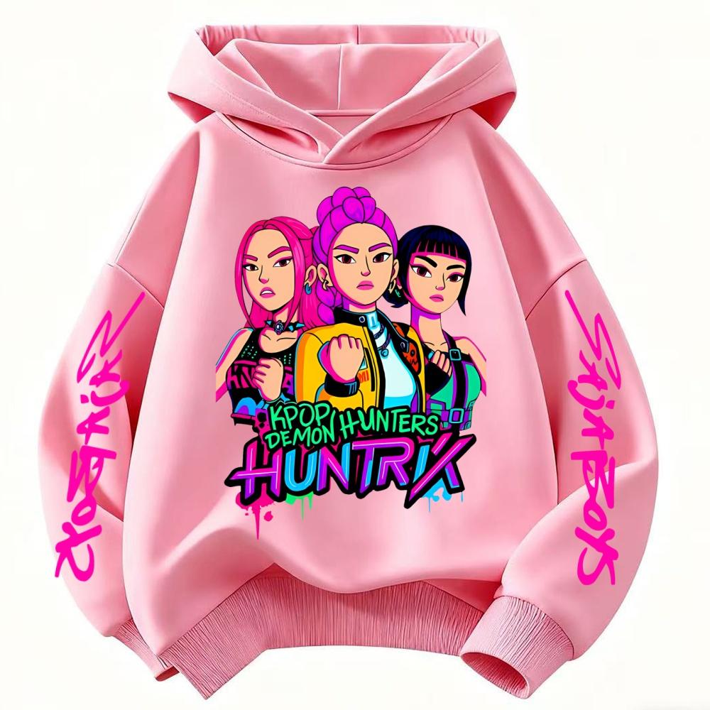 The Perfect Gift! Amazing K-POP Demon Hunters Kids Hoodie. Soft Cozy  Featured with Cool Cartoons for Boys and Girls.