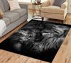 Panther Carpet Black Leopard Rug for Living Room Large Area Rug Animal Lion Tiger Doormat for Bedroom Home Decoration Tribal Rug