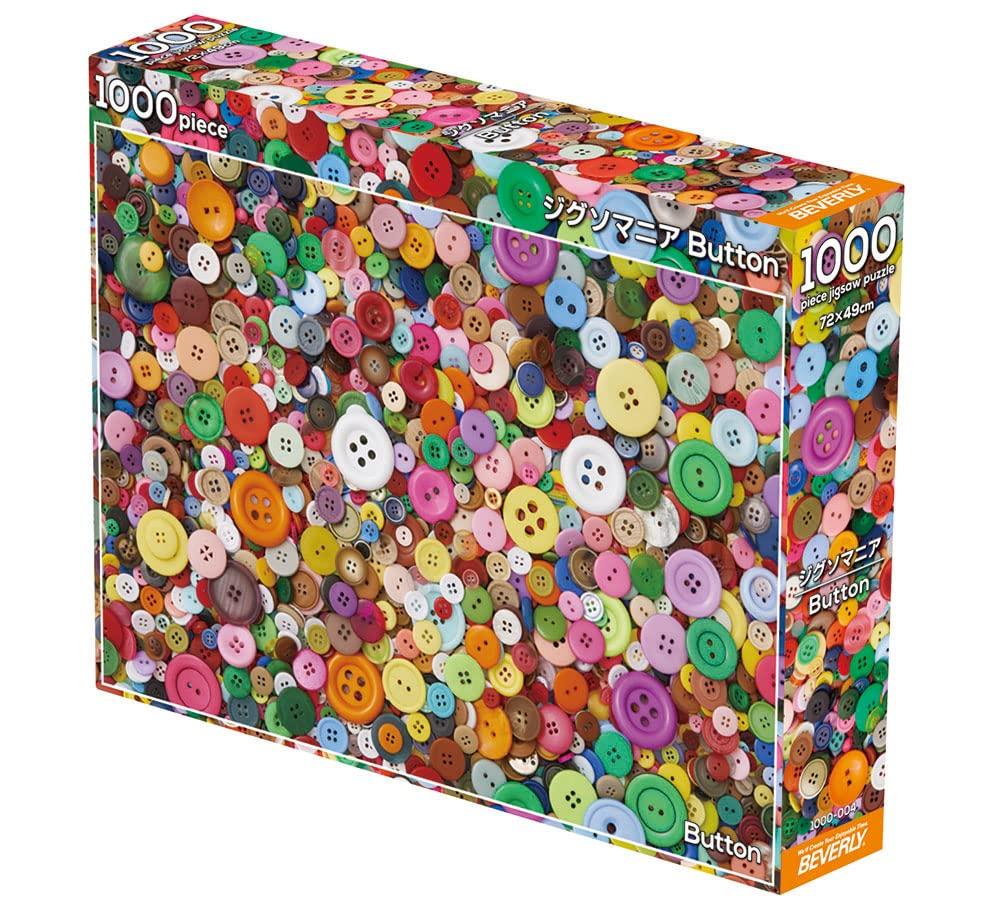 in Beverly Jigsaw Puzzle x 72 [Made Japan] 1000-Piece "Jigsomania Button" (49 cm) 1000-004