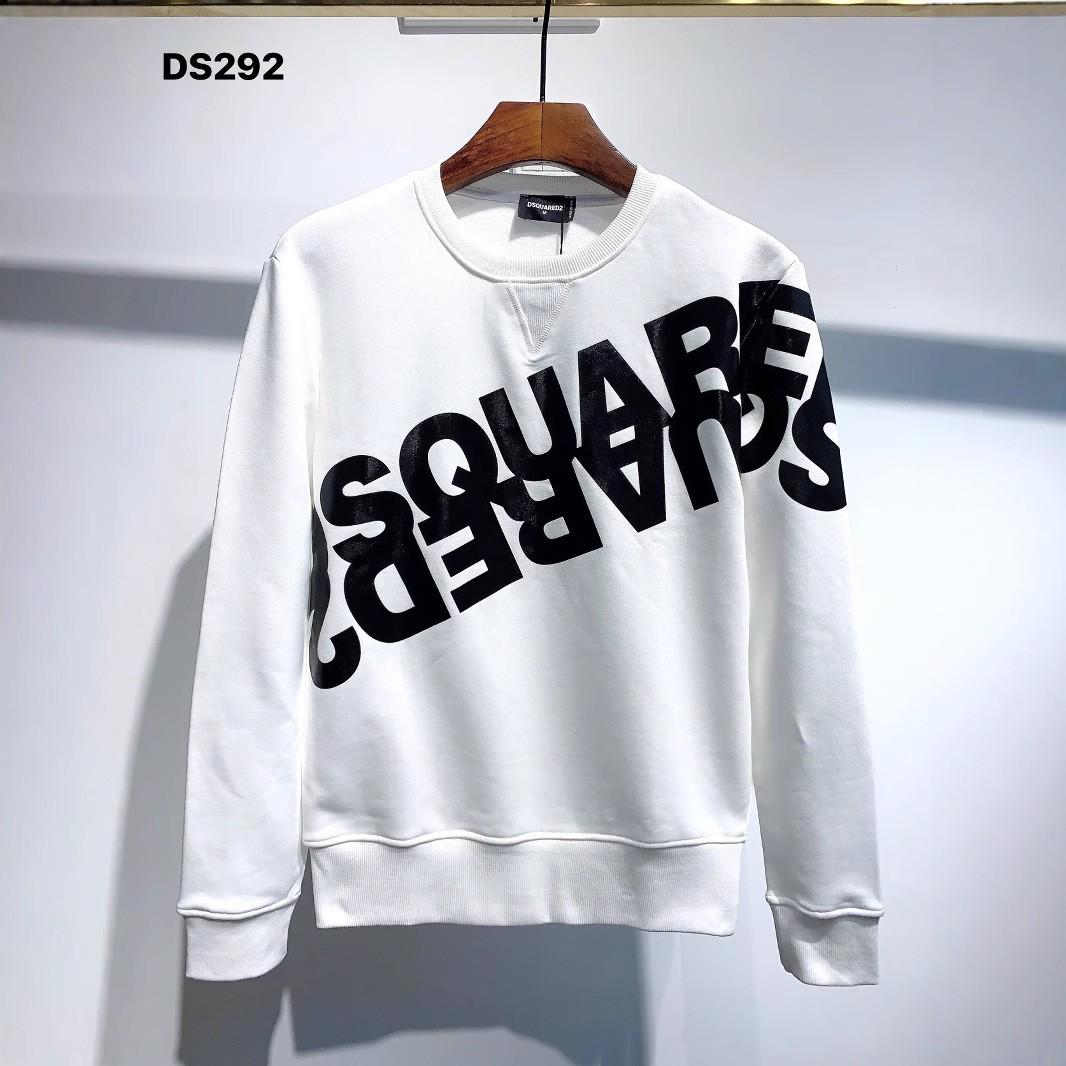 

Модный мужской худи DSQ на осень-зиму - Европейско-американская мода, спортивная одежда D2. XL белый