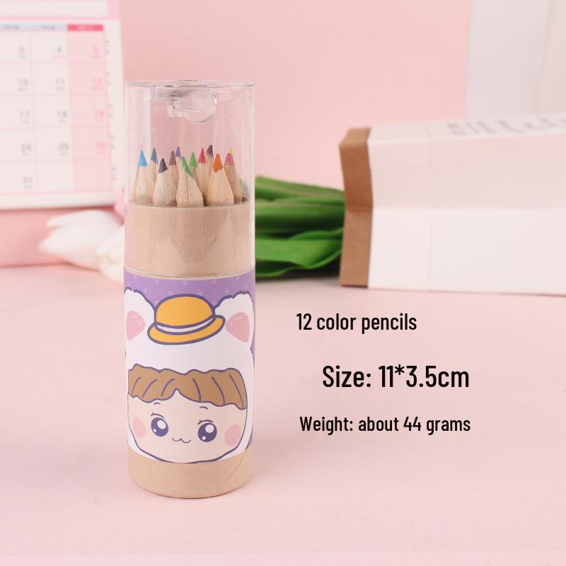 Colorful 12-Count Short Pencils for Kids - Perfect for Writing, Drawing, and Doodling in School or at Home!