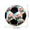 Soccer Ball Colorful Machine Stitched PVC Size 5 Team Training Competition Ready Durable High-Bounce Cool Sports Gift