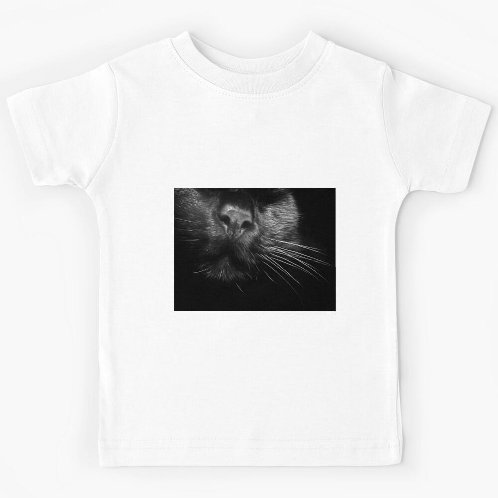 Black Cat Whiskers Kids T-Shirt 170