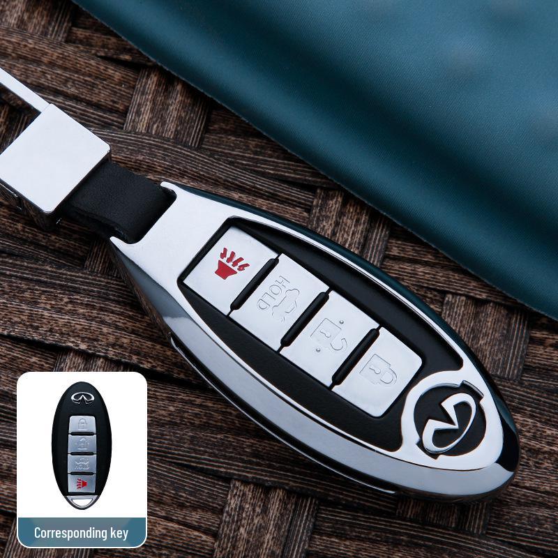 Infiniti QX Series Key Accessories: Fits QX50L (2020), QX60, QX70, QX30 Key Shells and Keychains