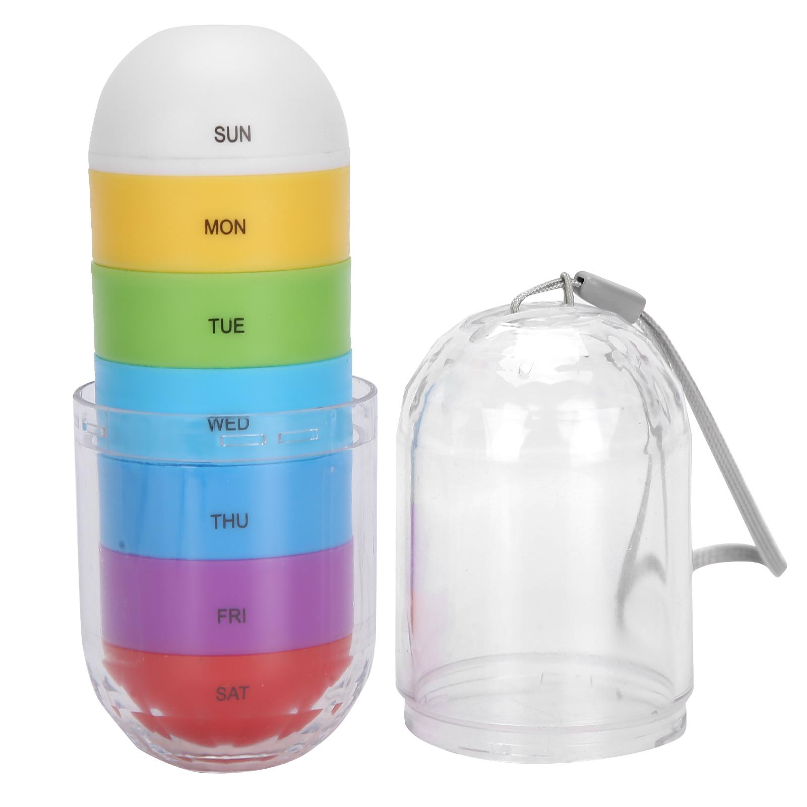 

Мини Портативный Еженедельный Уход за Таблетками Путешествия Уход за Пожилыми Организатор для Лекарств Капсул Коробка для Хранения