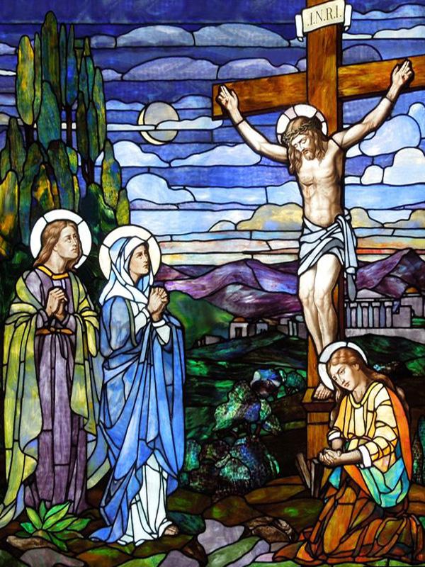 

Self Adhesive Window Film Static Cling Frosted Glass Sticker Jesus Cross Stained Glass Decorative for Bathroom Living Room (as the picture,40X50cm)
