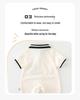Summer Short Sleeve Baby Bodysuit with Puppy Cartoon Design - Newborn Boy Romper