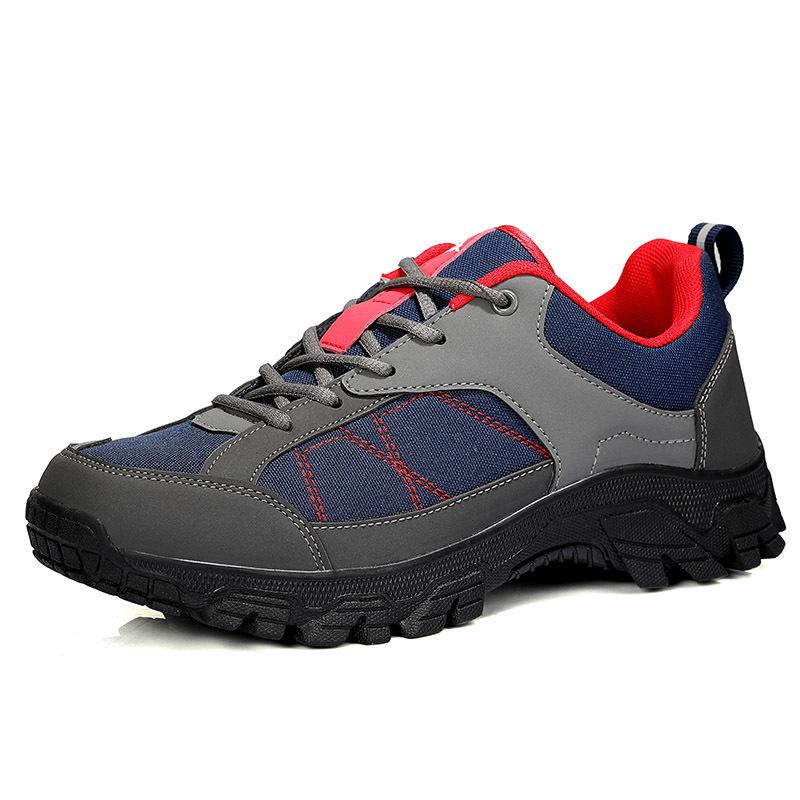 Four seasons low-top outdoor shoes hiking shoes men's waterproof, non-slip and breathable couple hiking shoes travel shoes large size