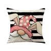American Easter Pillow Linen Printed Pillow Hand-painted Rabbit Dwarf Pillow Cover Home Supplies