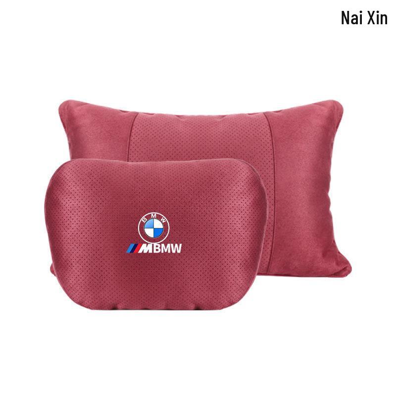 Compatible with BMW 5, 7 Series, X1, X3, X5 car seats, featuring headrest, lumbar, and neck support pillows.