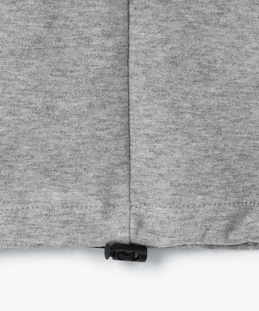 Peopeupeopeudebteu Side Pleats Wide String Sweat Pants Gray