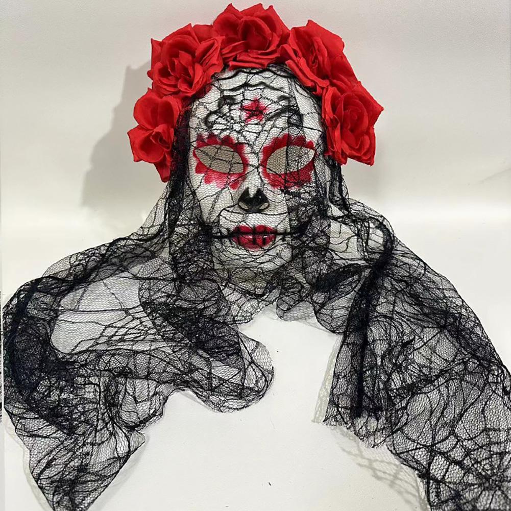 Halloween Cosplay Mask Lace Elegant Gothic Photo Prop Dance Party Mask