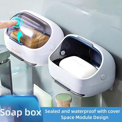 Soap Box Perforated Wall Mounted Drain Soap Box Bathroom Storage Soap Box Storage Rack