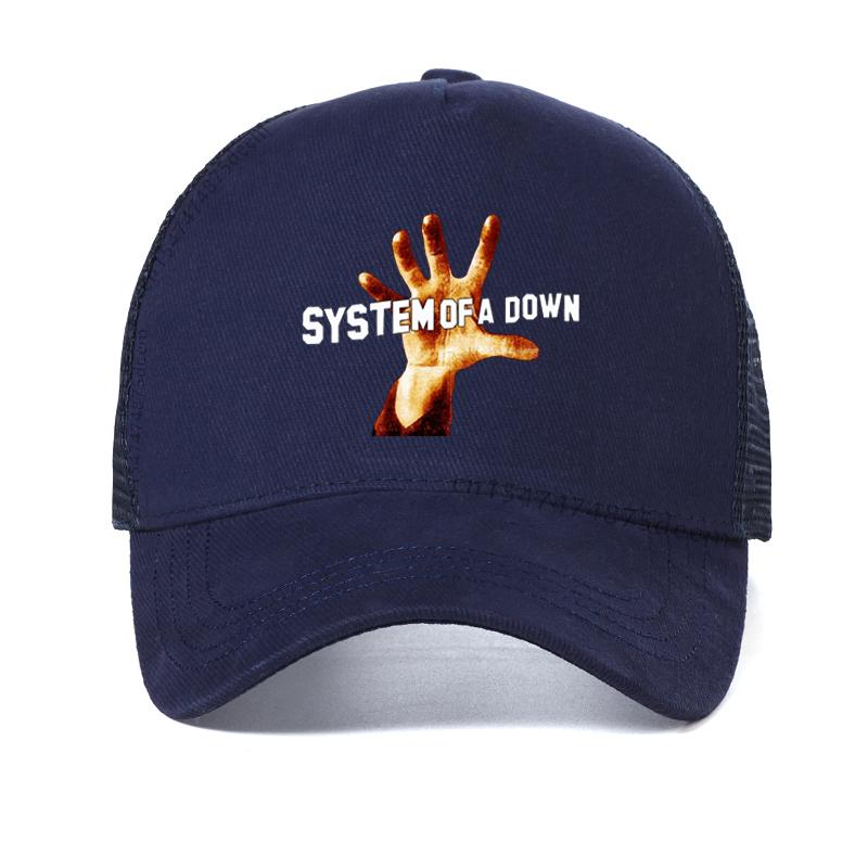 System Of A Down S.O.A.D. Armenian American Metal Band Men Baseball Cap Summer Casual Cool Mesh Breathable Trucker Hat Adjustable