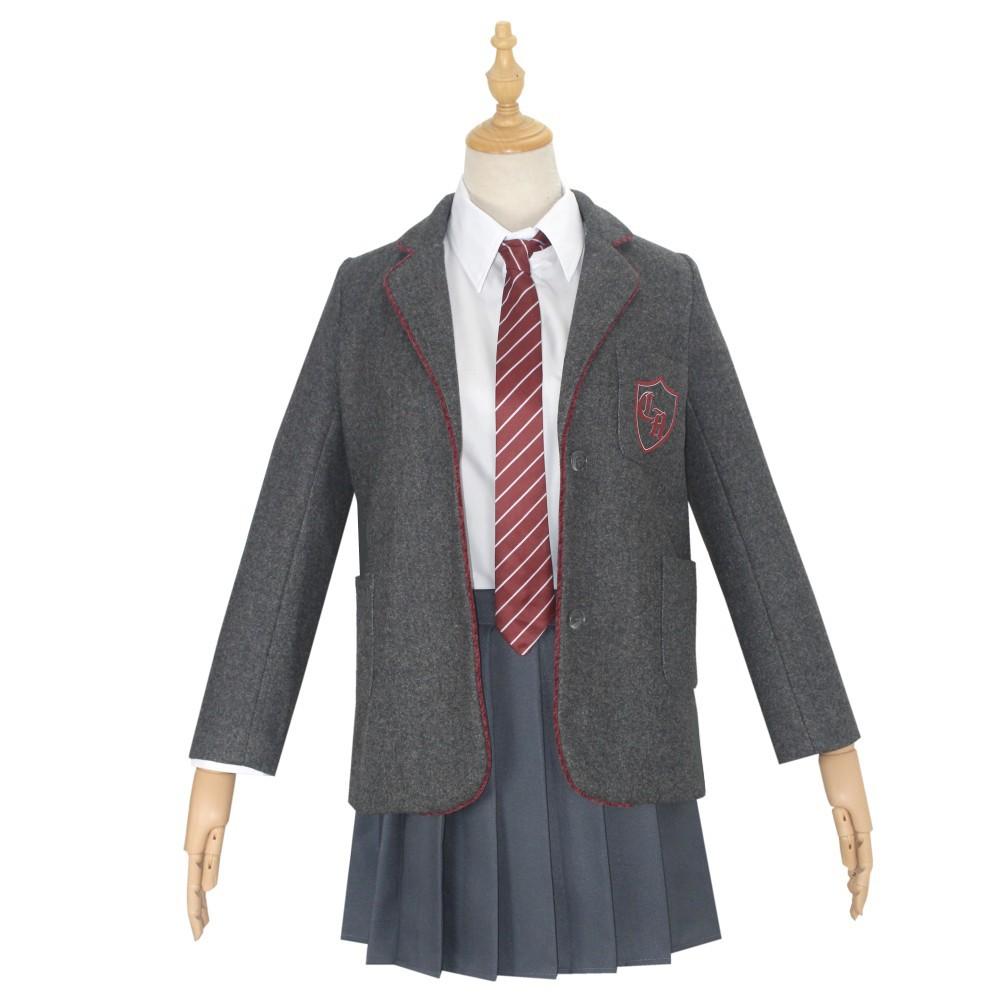 Film Matilda Cosplay-Kostüm für Mädchen, Schuluniform, Mantel, Rock, Roald Dahls Matilda das Musical, Halloween-Cosplay-Outfit für Kinder