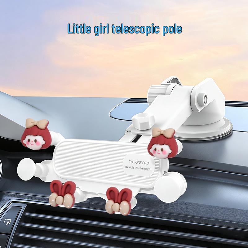 Cute Dashboard Suction Cup Car Phone Holder for Girls