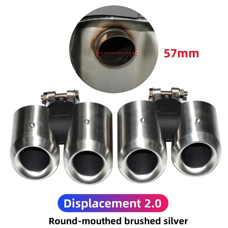 Black Stainless Steel Square Exhaust Tip for 2020-2024 Land Rover Defender