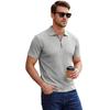 Men's Half-Zip Collar T-Shirt Breathable Loose Fit Summer Casual